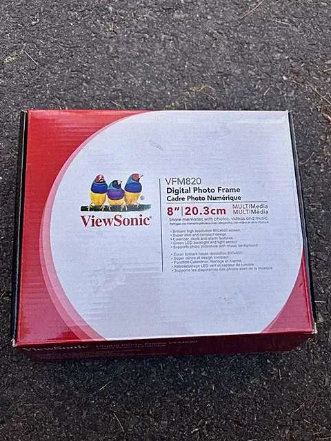 NEW OPEN BOX ViewSonic 8” 20.3 Cm Widescreen LCD