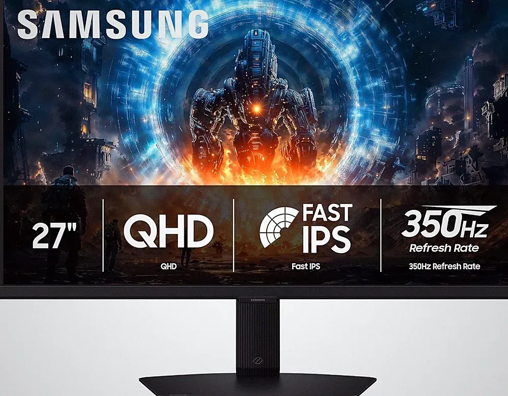 New Samsung 27" Odyssey G6 IPS (G60F) QHD 350Hz 1ms G-Sync Gaming Monitor