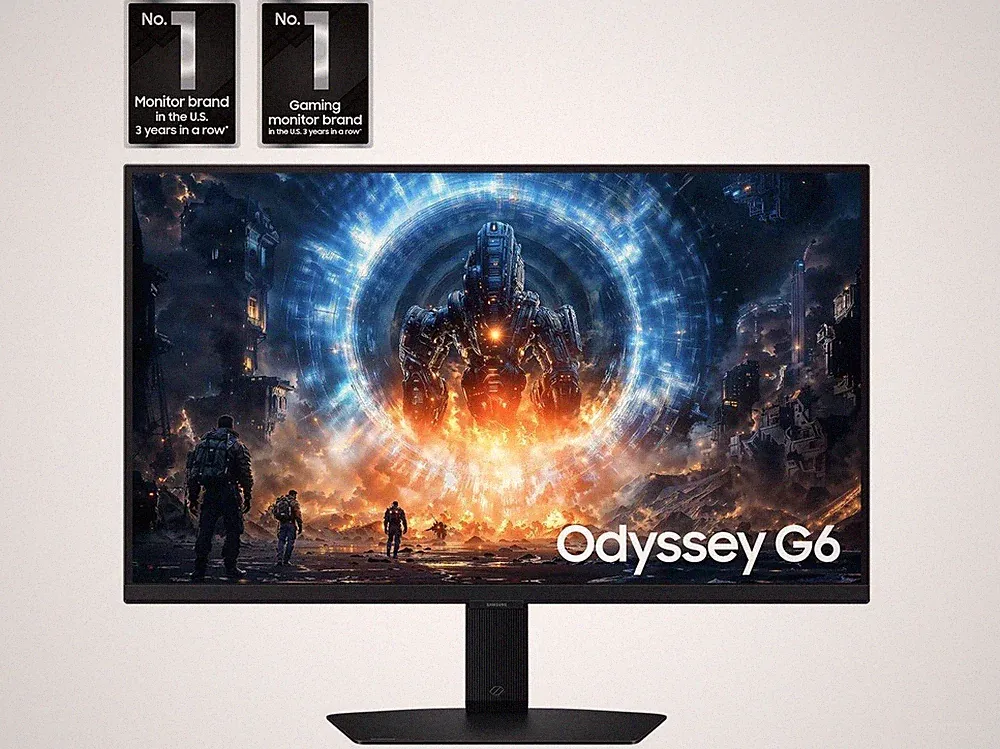 New Samsung 27" Odyssey G6 IPS (G60F) QHD 350Hz 1ms G-Sync Gaming Monitor