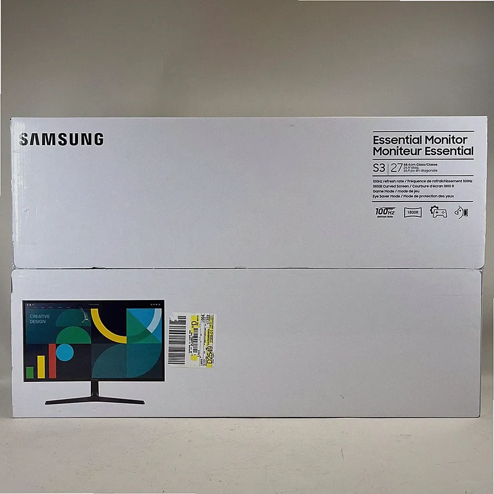 New Samsung 27" S3 FHD LCD IPS Curved Gaming Monitor