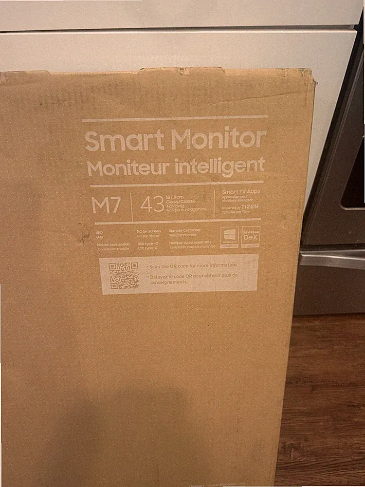 New Samsung 43 inch Smart Monitor M7 M70F 4K Samsung Vision AI, Black