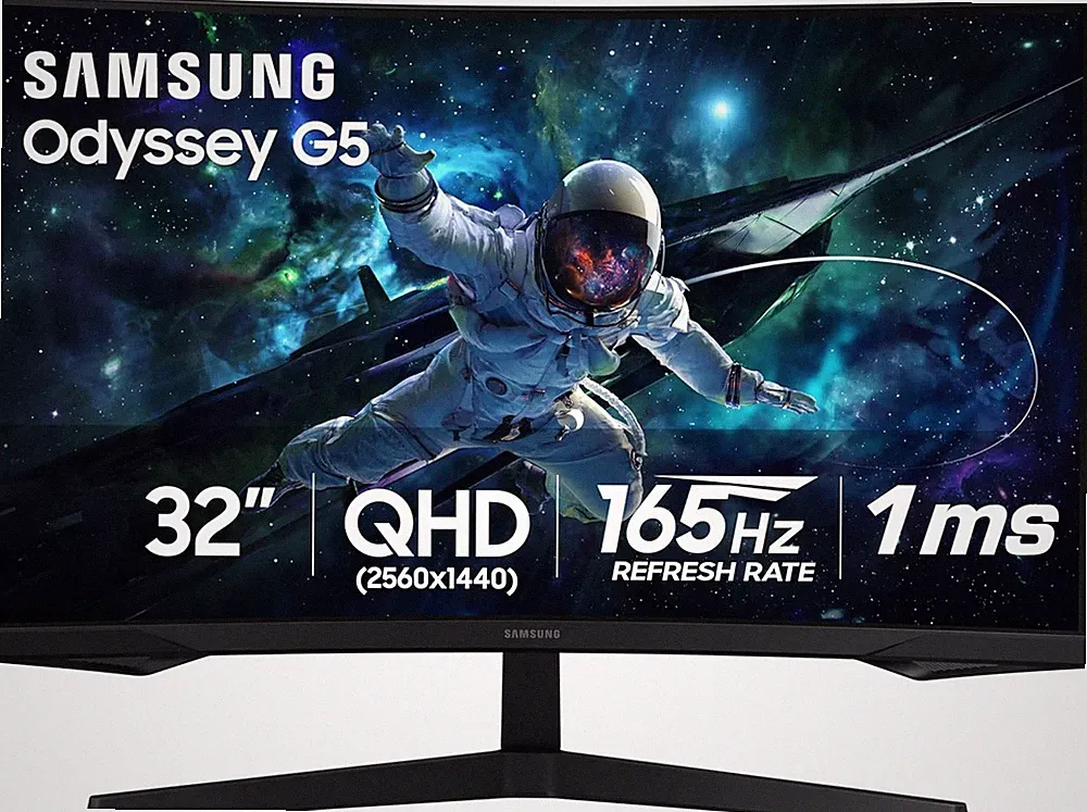 New SAMSUNG Odyssey 32" 1000R Curved Gaming Monitor LS32CG550ENXZA