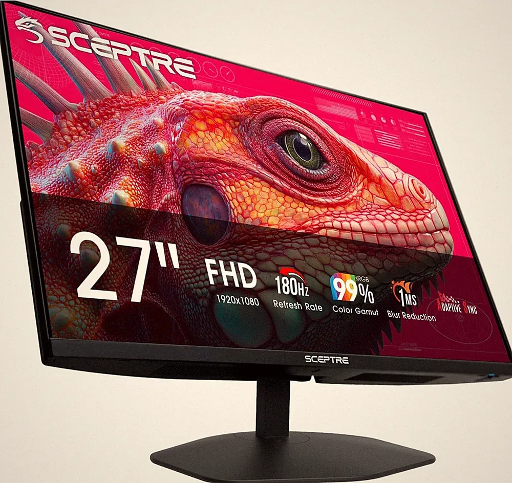 New! Sceptre 27-inch Prime Gaming Monitor DisplayPort x2 180Hz HDMI x2 180Hz...