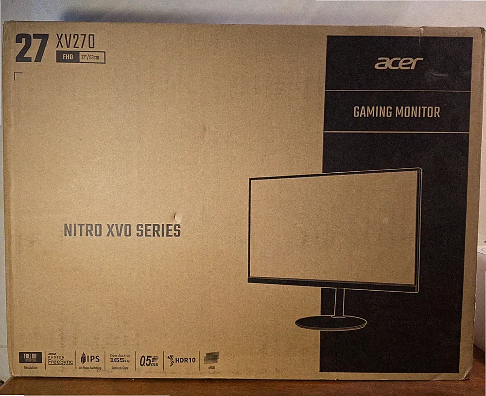 NEW SEALED! Acer Nitro XV270 PBMIIPRX 27" GAMING MONITOR 1080P 165HZ REFRESH