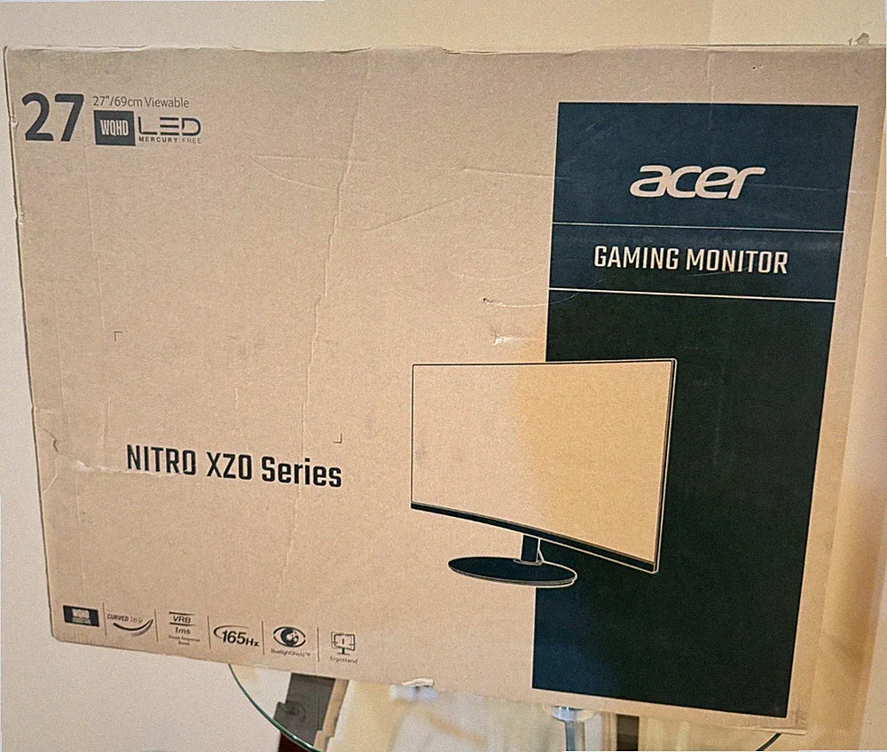 NEW SEALED Acer Nitro XZ270U 27” Curved 1440p 165Hz Gaming Monitor FreeSync