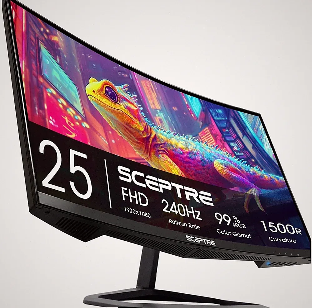 New Spectre C25 Curved Gaming Monitor - 240hZ-1500R-1080p SEALED
