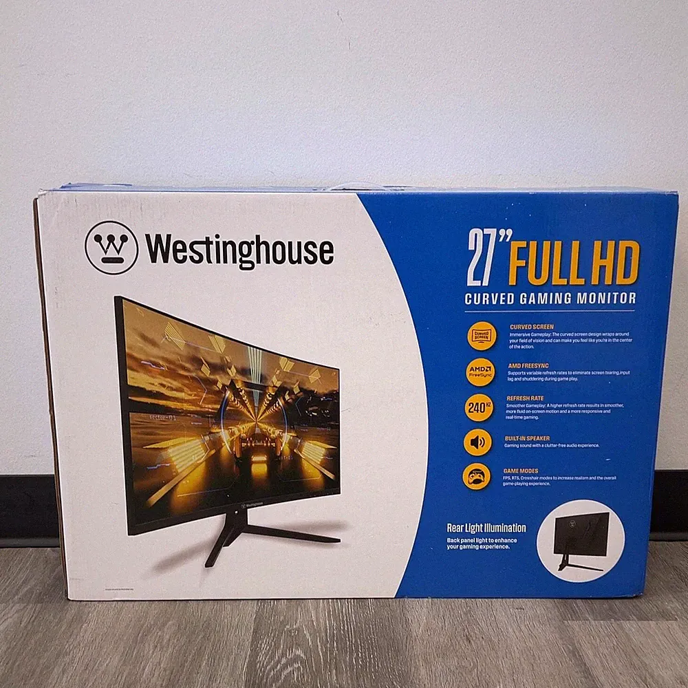 New Westinghouse 27" FHD LCD Curved Gaming Monitor