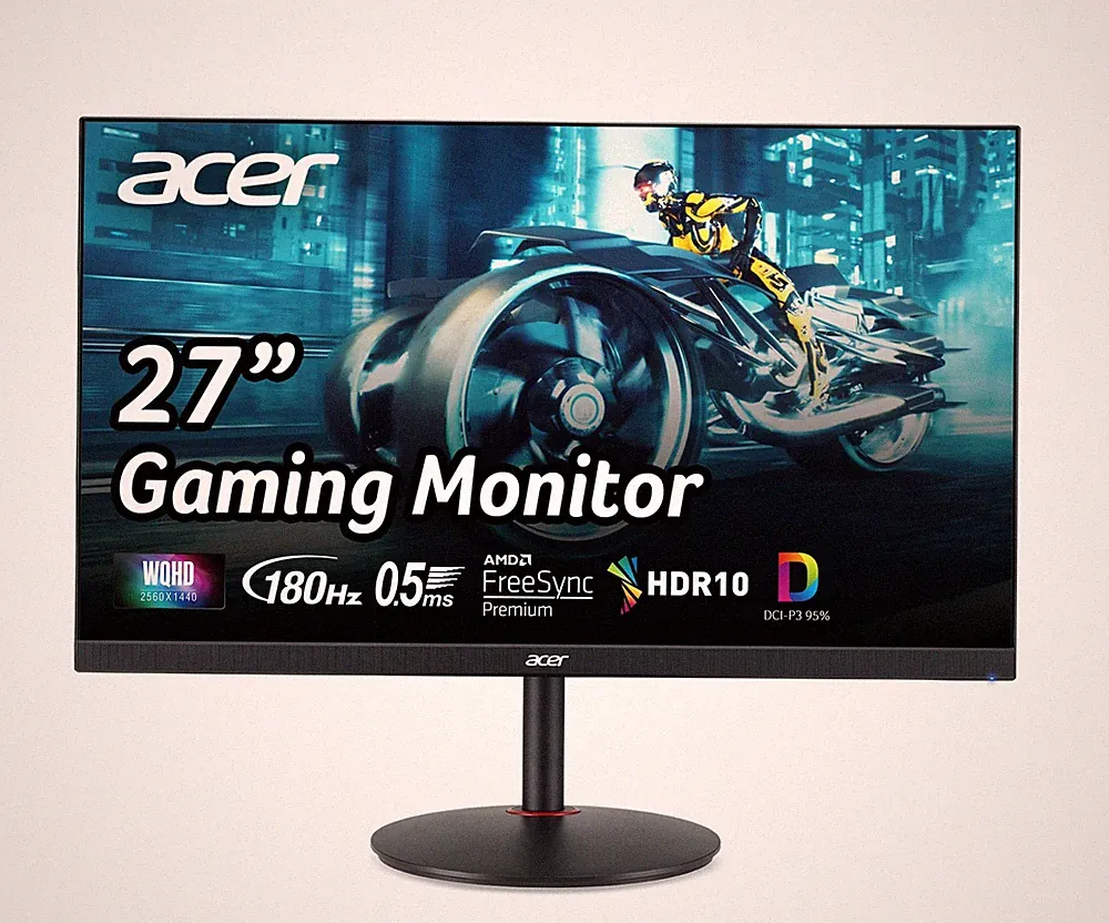 Nitro 27 2560 x 1440 PC Gaming Monitor | FreeSync Up to 180Hz Refresh 0.5ms