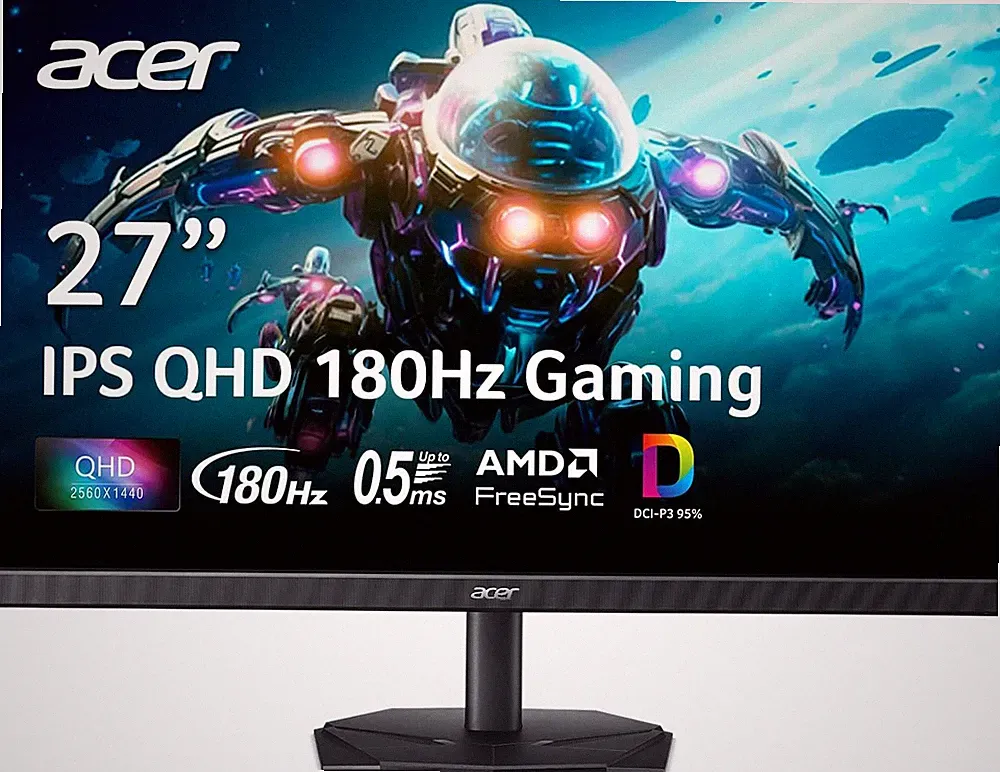 Nitro 27 Inch QHD 2560 X 1440 IPS Gaming Monitor | AMD Freesync | up to 180Hz Re