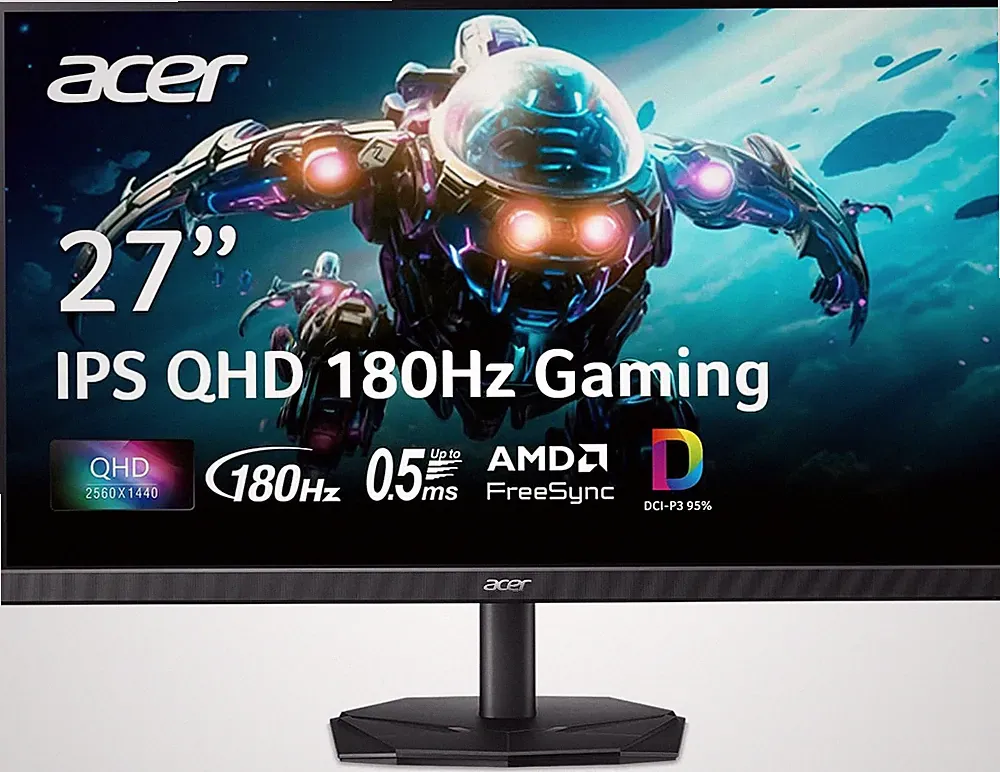 Nitro 27 Inch QHD 2560 X 1440 IPS Gaming Monitor | Freesync | up to 180Hz Refre