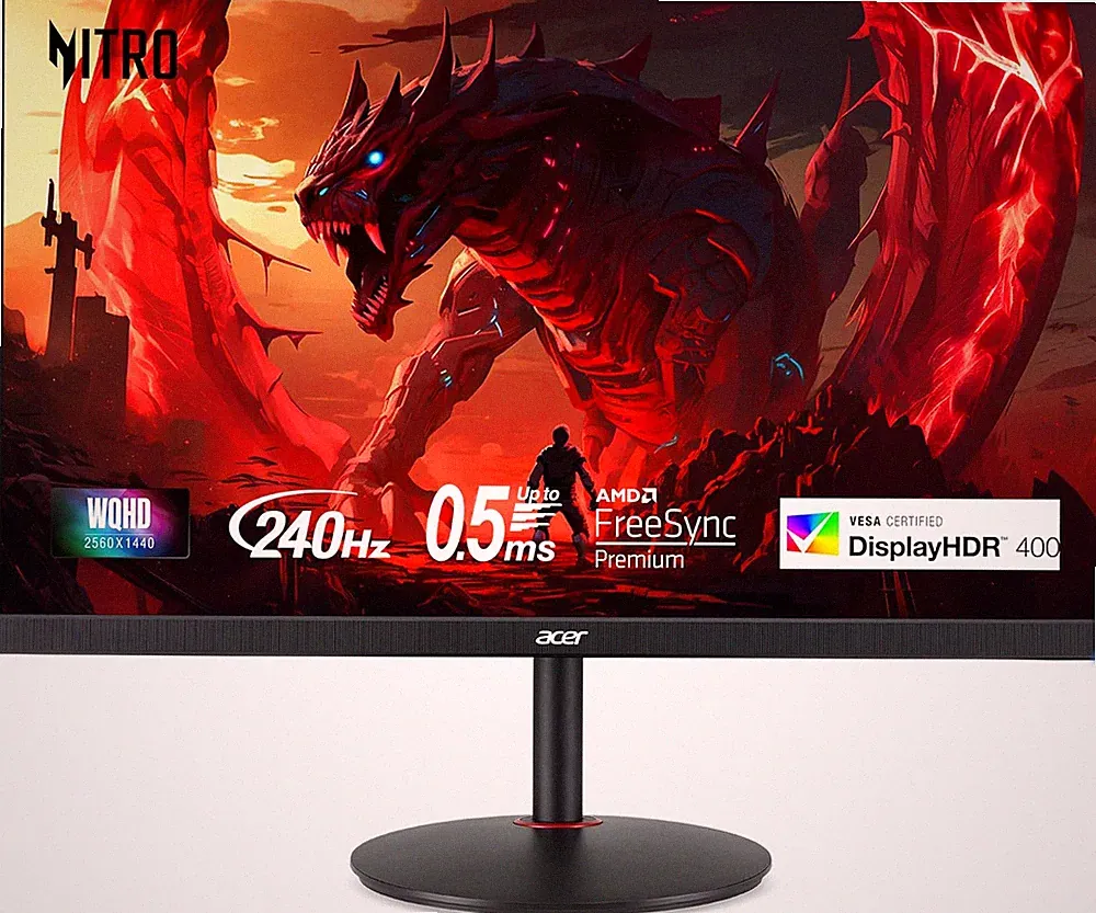Nitro 27" WQHD 2560 X 1440 PC Gaming IPS AMD Freesync Premium | up to 240Hz Refr