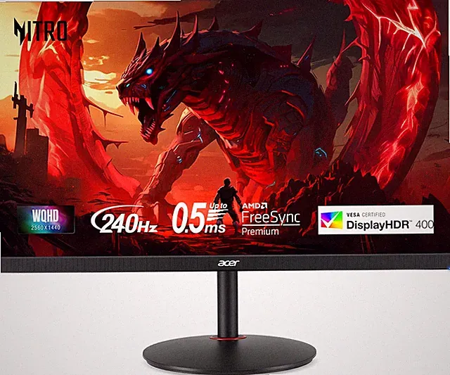 Nitro 27" WQHD 2560 X 1440 PC Gaming IPS AMD Freesync Premium | up to 240Hz Refr