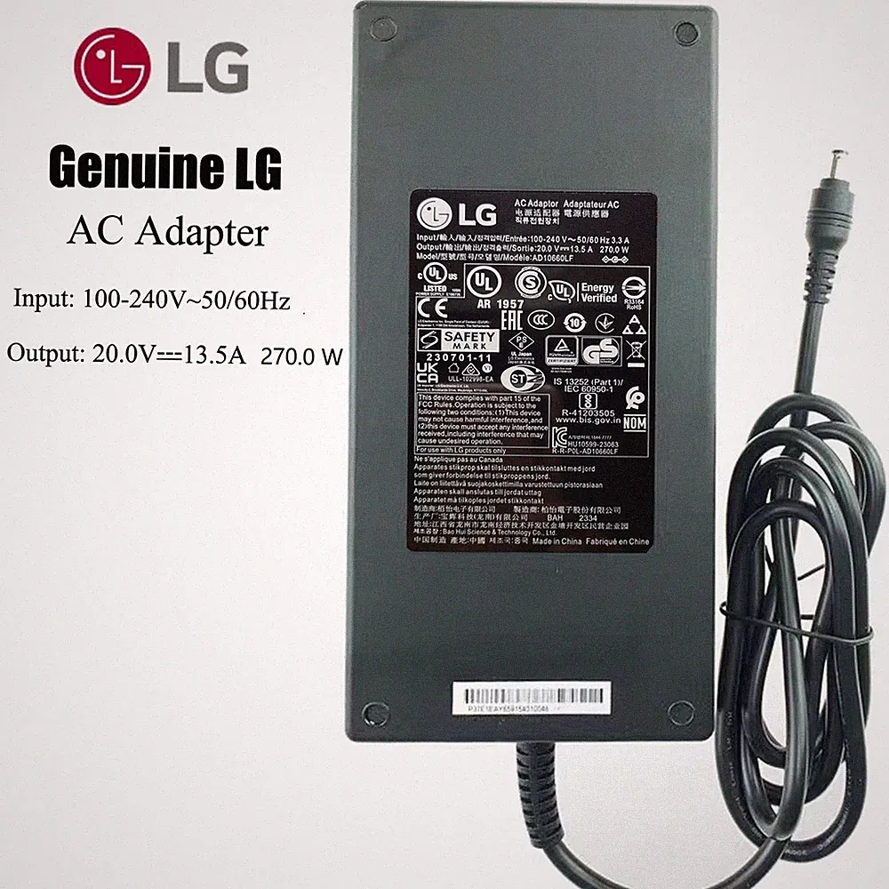 OEM LG 20V AD10660LF AC DC Adapter For 45GS95QE 45GS96QB Monitor 45" UltraGear