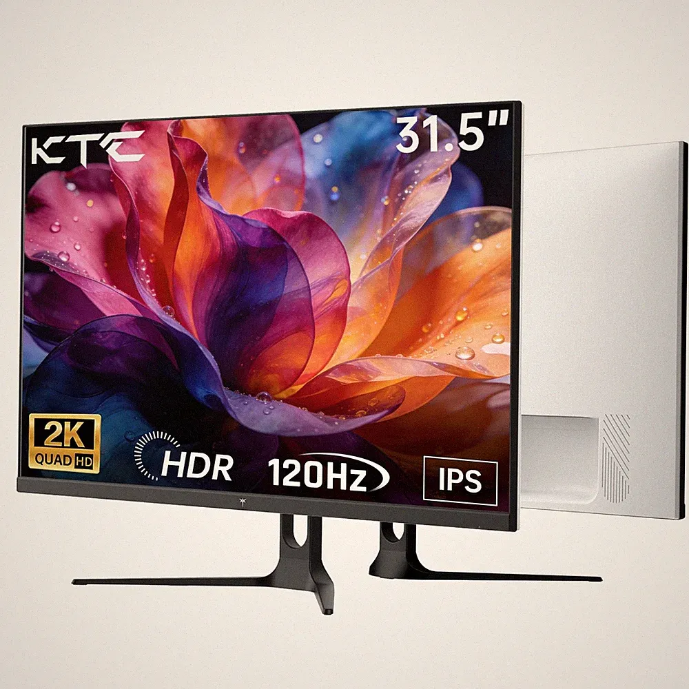 Office Gaming Monitor 32 Inch 2K QHD 2560x1440 120Hz IPS White