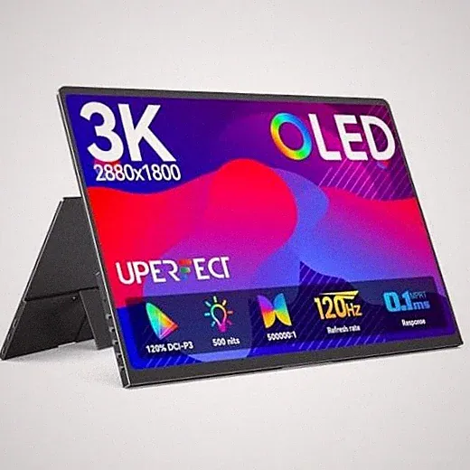 OLED Portable Monitor 3K 120Hz 0.1ms Portable Gaming Monitor | 2880x1800 | 14"
