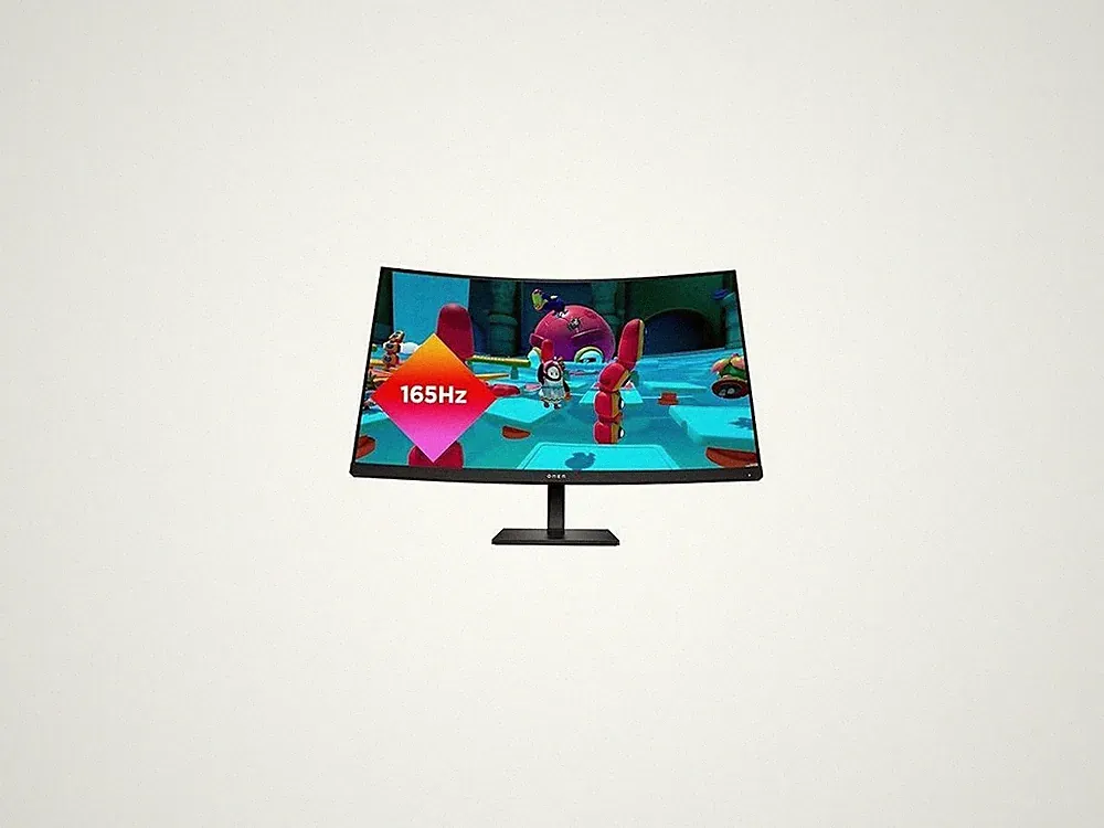 OMEN HP 31.5 inch QHD 165Hz Curved Gaming Monitor AMD Freesync Anti-Glare