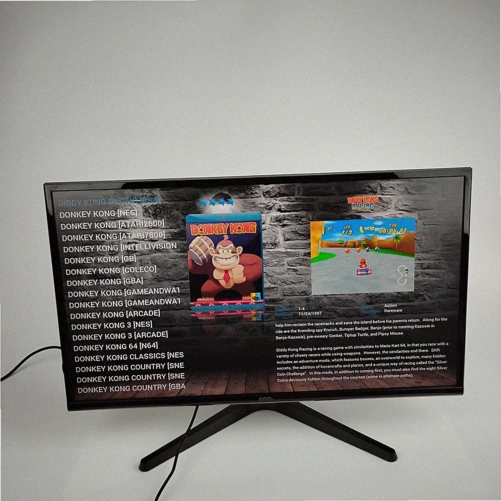 Onn 24" Frameless Computer Monitor 1080p HD Display HDMI Gaming Black Stand