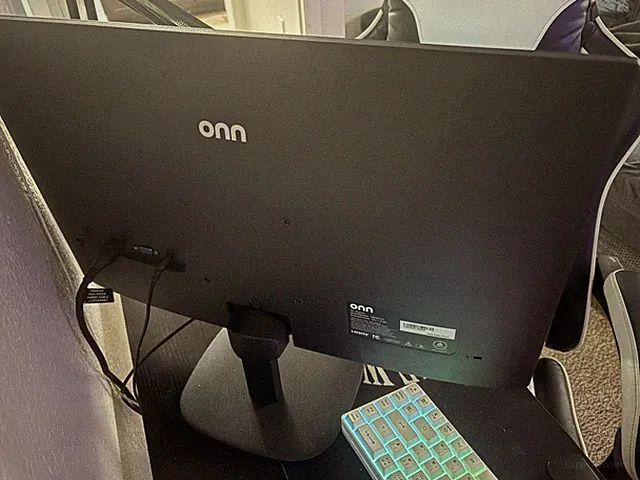 onn 27 in LED Monitor Black 1080p 75Hz Tiltable HDMI VGA 16:9