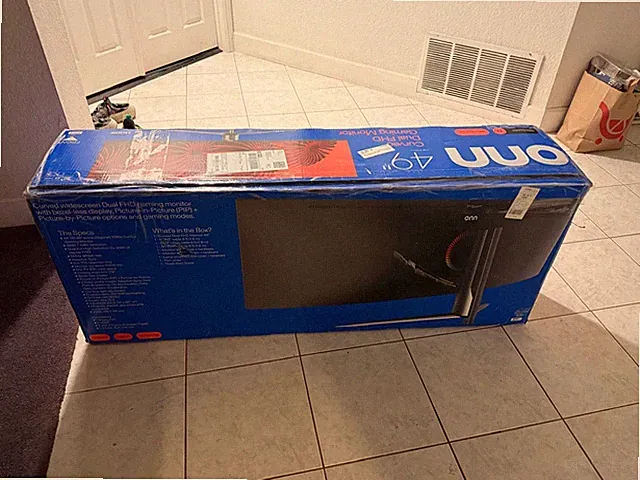 ONN 49" 1080p Curved Dual FHD Gaming Monitor (Need Screen Replaced)
