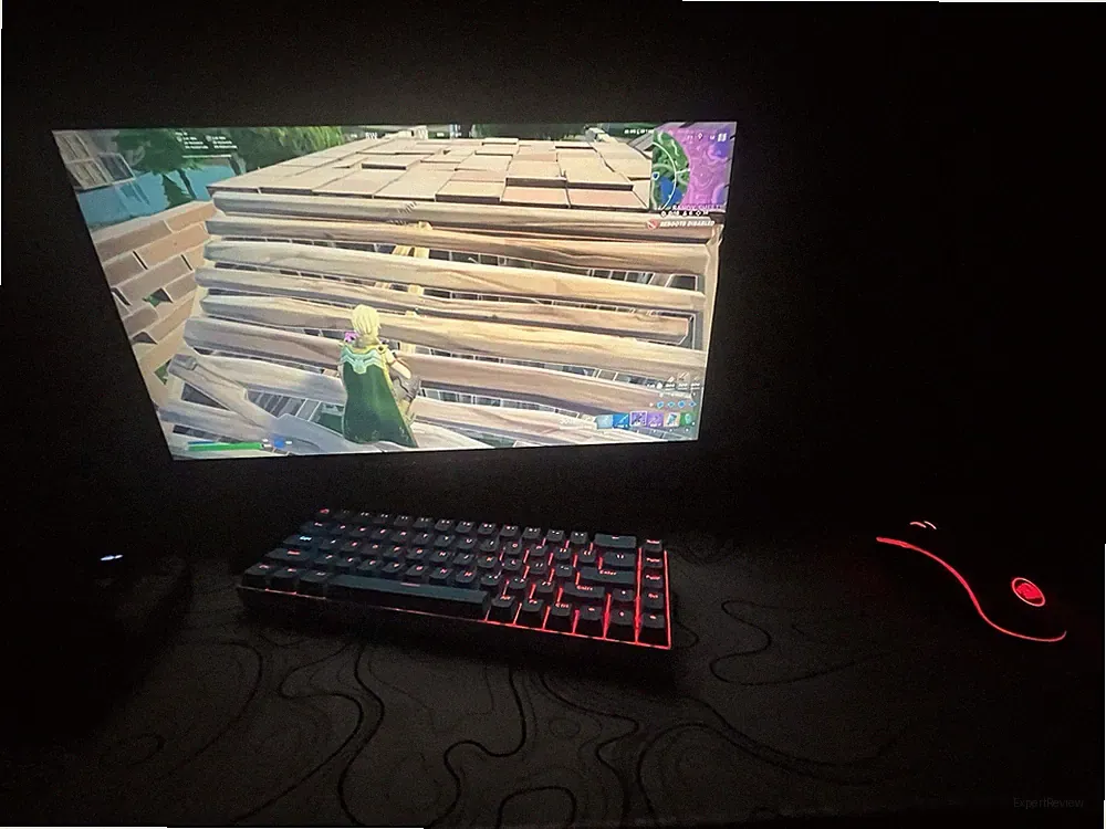 Onn. 75Hz 1080p Gaming Monitor That Comes With Bottom Buttons For the Menu.