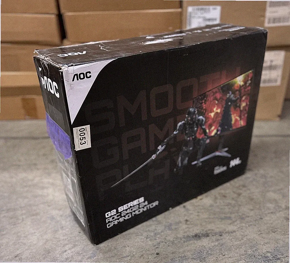 Open box AOC 24G2 24" 144Hz Full HD WLED Gaming Monitor - Black Red