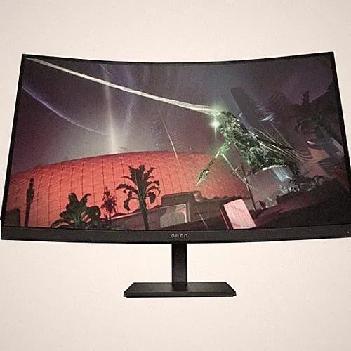 Open Box: HP OMEN 32c 31.5 165Hz QHD Curved Gaming Monitor - 2560 x 1440 QHD Di