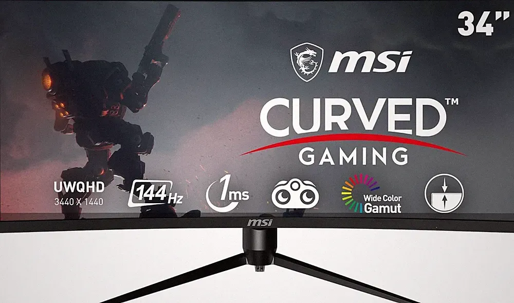 Optix MAG342CQR 34" Curved Gaming Monitor - 3440 X 1440 (UWQHD), 1500R Curvature