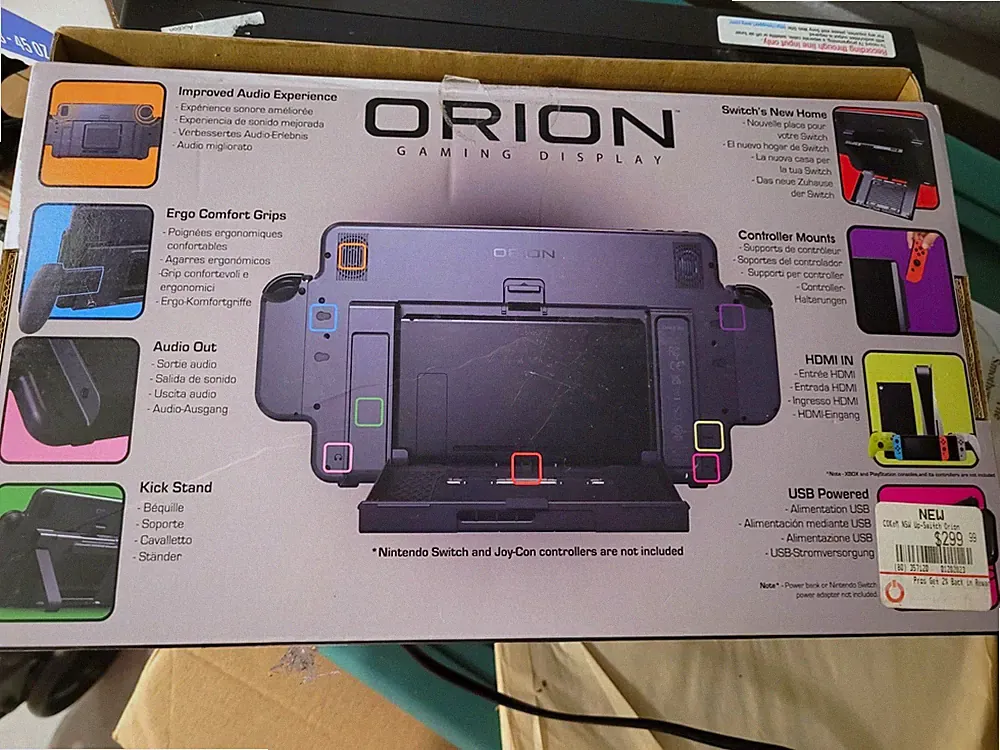 Orion Gaming Display 11.6in FHD 1080p IPS Portable Anti-Glare HDMI USB