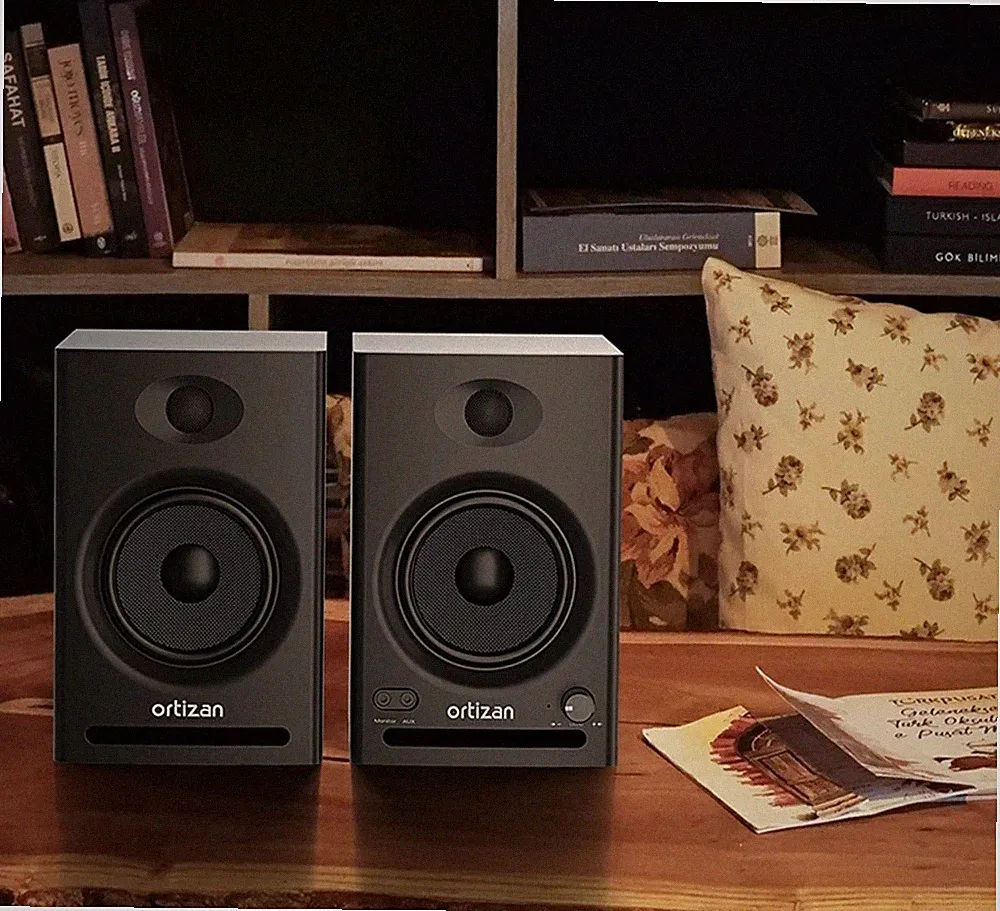 Ortizan C7 Dual-Mode 2.0 Studio Monitors, Active Monitor Speakers for Near Field