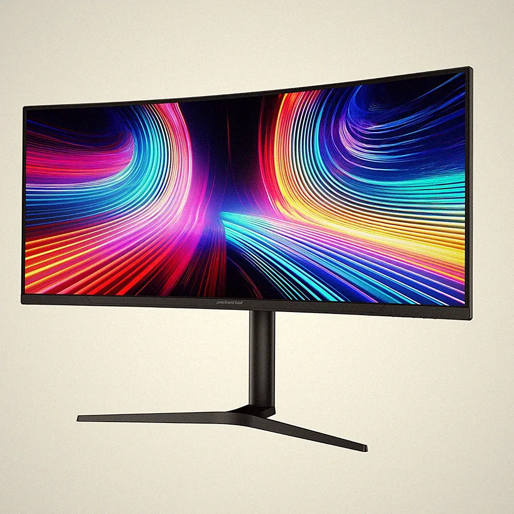 Packard Bell 34" 1800R Curved Ultrawide Monitor, 3440x1440 QHD, 165Hz, VESA