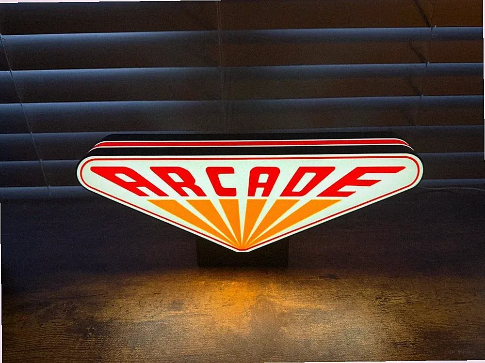 Palace Arcade Inspired LED Sign - 11" Stranger Things Retro Gaming Light
