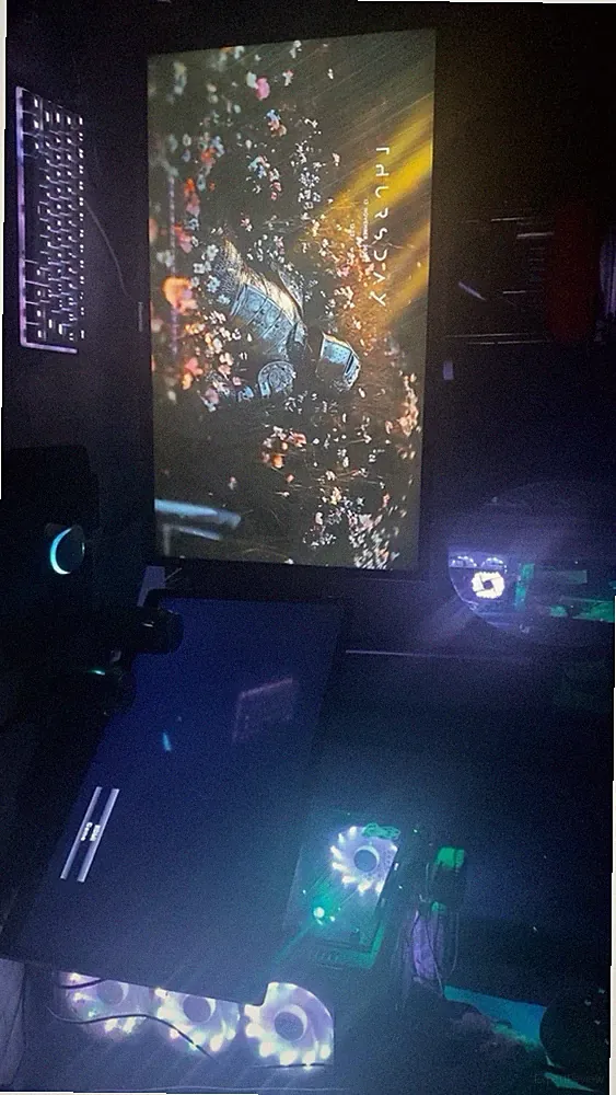 PC w/ 2 gaming monitors, Keyboard and Mouse, Etc. ** All Cords Included ** Works