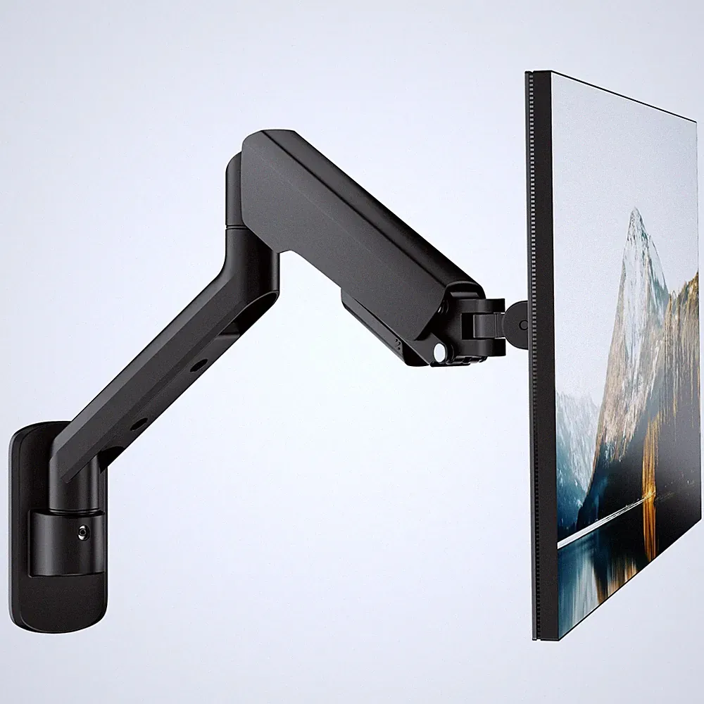 PEGZONE Single Monitor Wall Mount for 17-40 Inch Ultrawide Screen, Fully Adju...