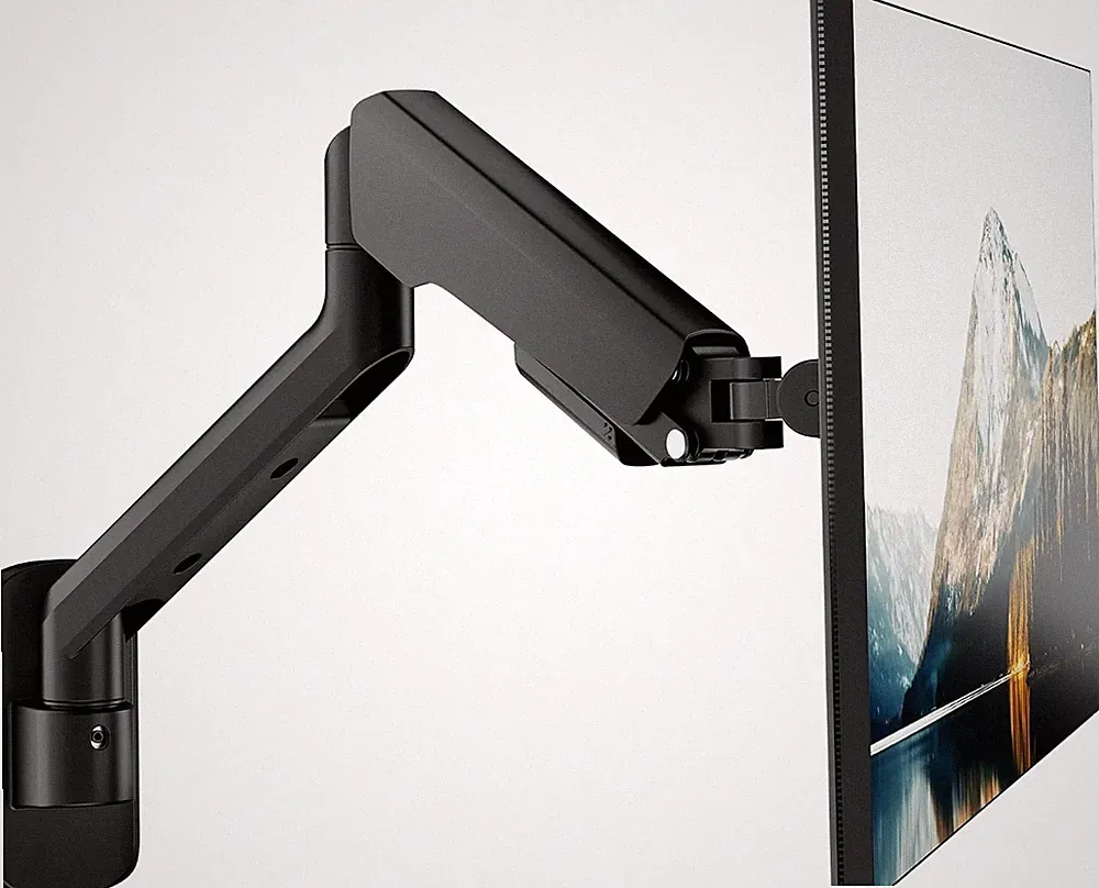 PEGZONE Single Wall Mount Monitor Arm 17-40 Inch VESA 75x75 100x100 26.4 lbs