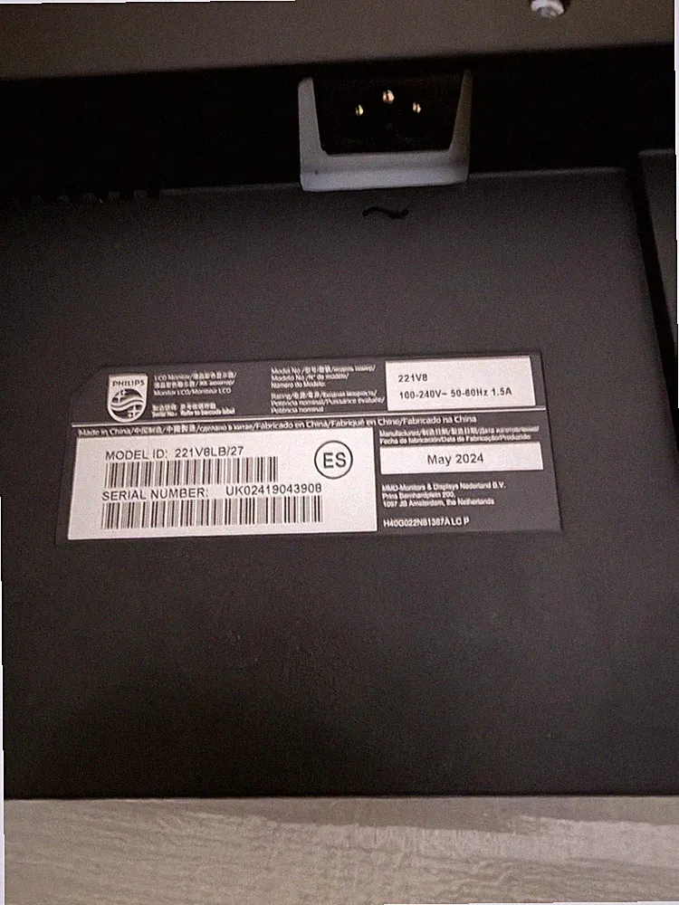 Philips 22" Full HD 1080p LCD Monitor 60Hz DOES NOT HAVE STAND!
