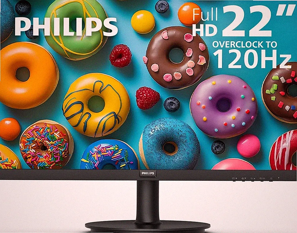 Philips 221V8LB 22” Class Thin Full HD (1920 x 1080) Monitor 100HZ Adaptive Sync