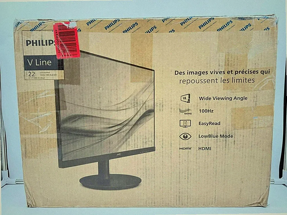 Philips 221V8LB 22 inch Class Thin Full HD (1920 x 1080) Monitor, 100Hz Refresh