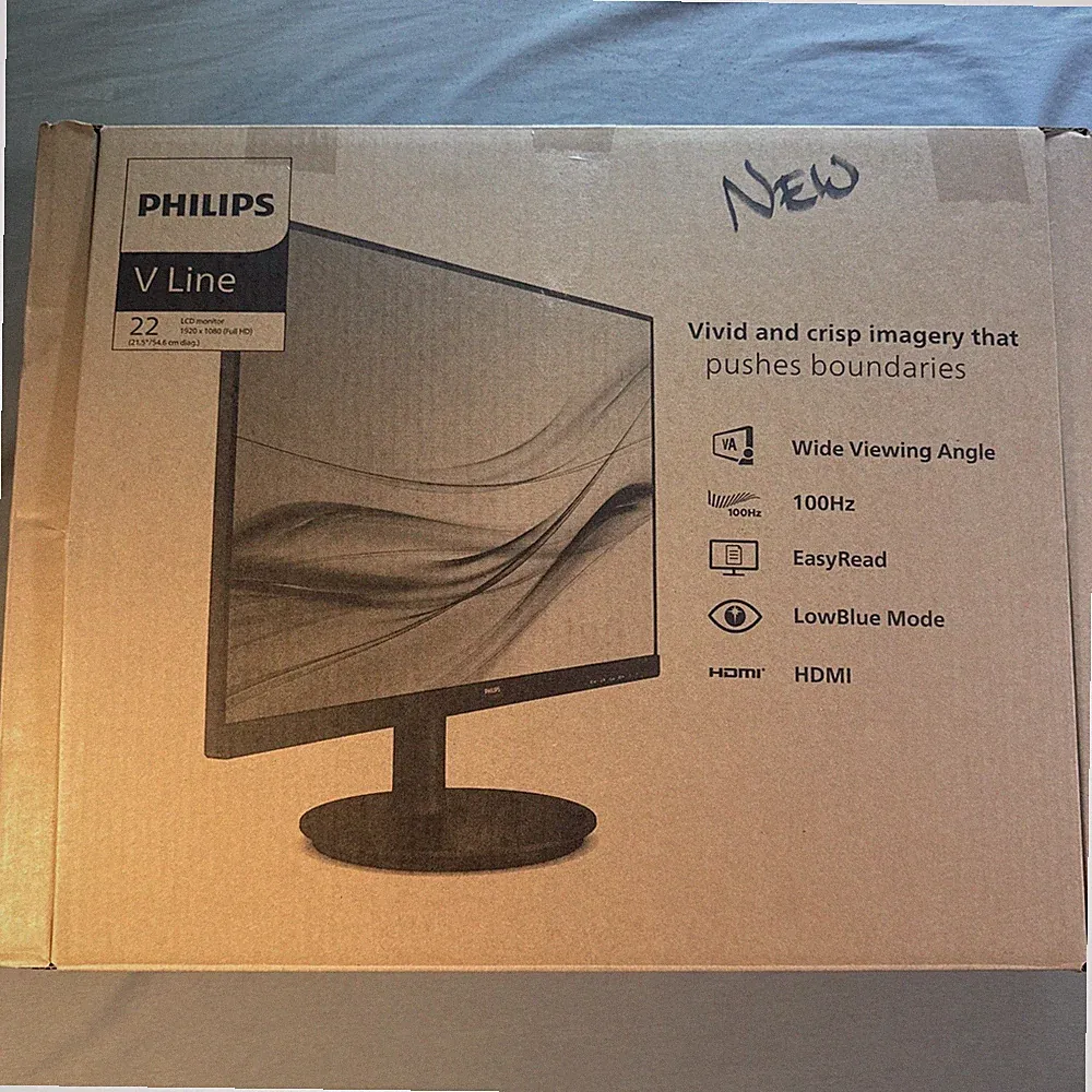 Philips 221V8LB 22 inch Class Thin Full HD (1920 x 1080) Monitor, 100Hz Refresh