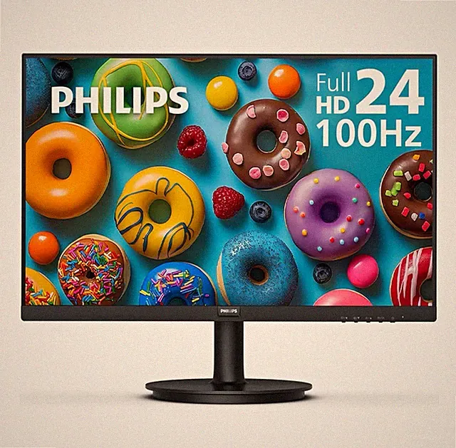 Philips 24" FHD 100Hz LED Monitor 4ms, Adaptive-Sync, HDMI VGA, VESA