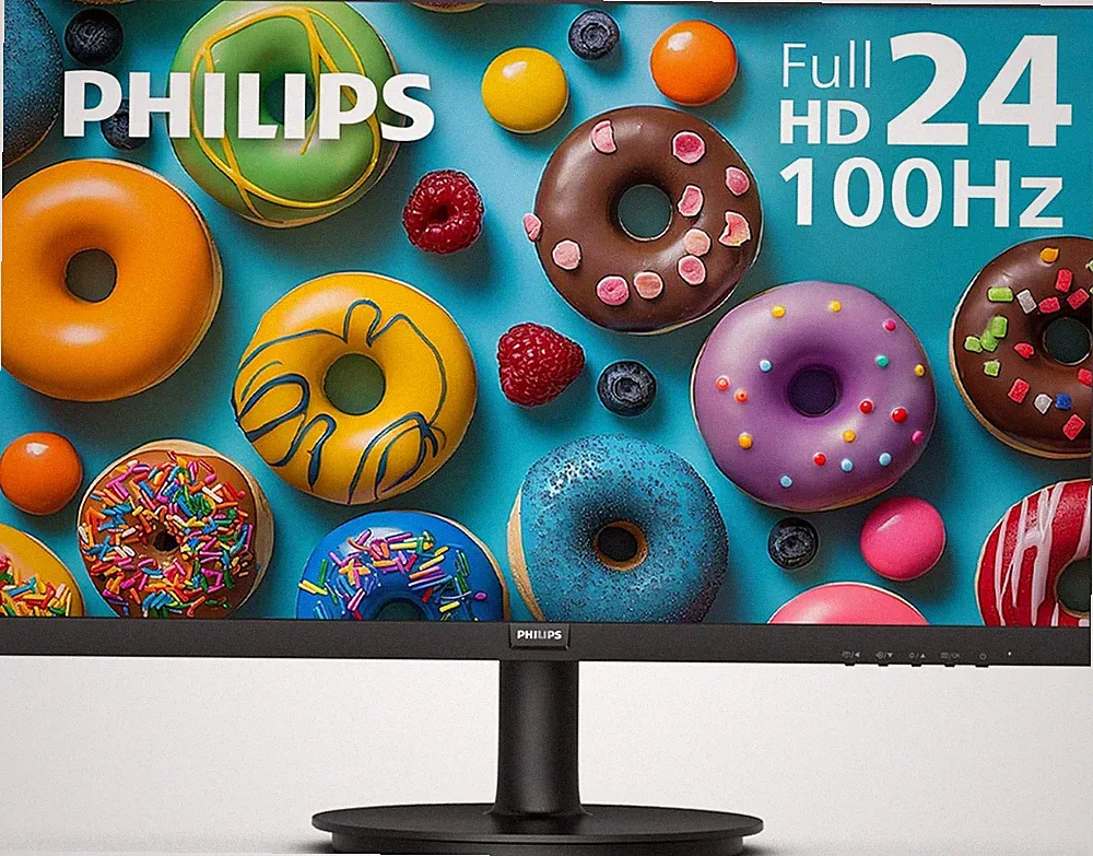 Philips 24 Inch 100Hz Computer Monitor, Frameless Full HD (1920 X 1080), VESA, H