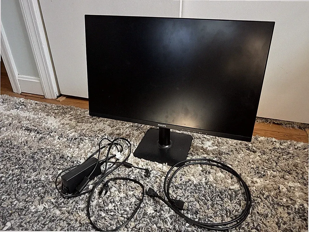 PHILIPS 24 inch IPS FHD 1920x1080 100Hz Gaming Office Monitor HDMI and VGA Cable
