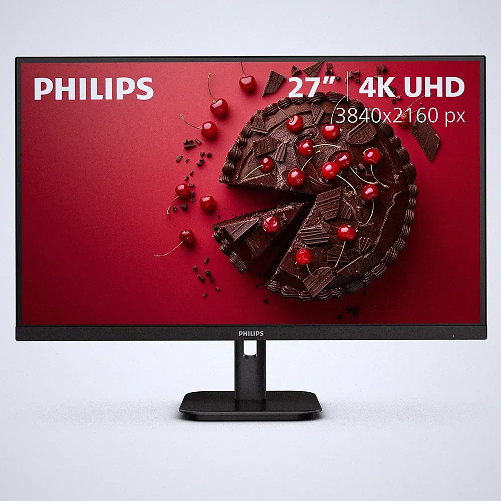 Philips 27" Computer Monitor 4K UHD IPS HDR Builtin Speakers, 27E1N1800A