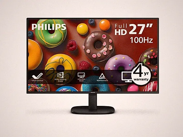 Philips 27B2N2100 27" Full HD IPS Monitor, 120Hz Refresh Rate, Adaptive Sync, HD