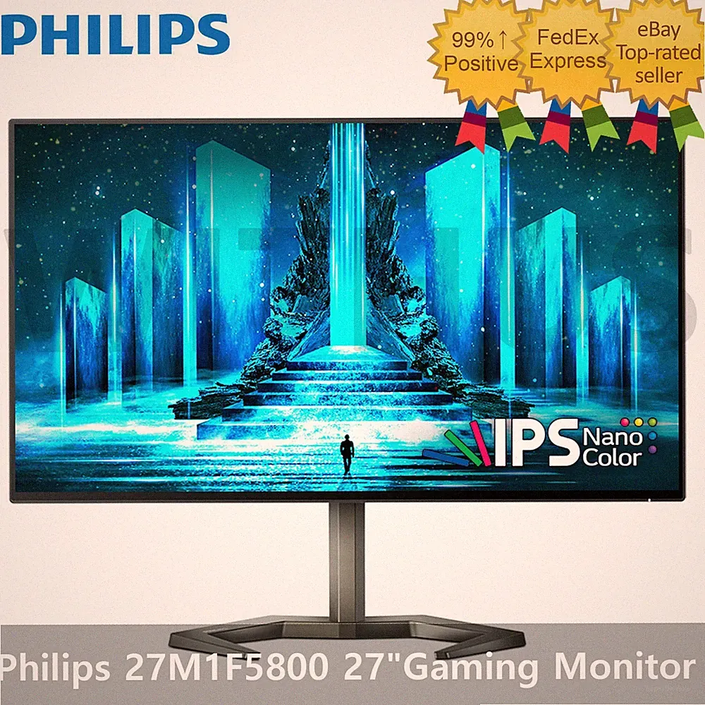 Philips 27M1F5800 27" Gaming Monitor Nano IPS UHD 4K 144Hz 1ms - Tracking
