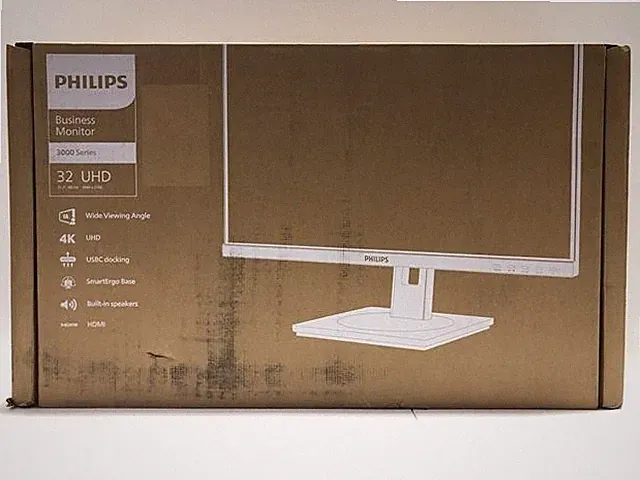 Philips 32" 4K UHD 3840x2160 VA LED Monitor w/ USB-C 90W Docking 32B1U3900