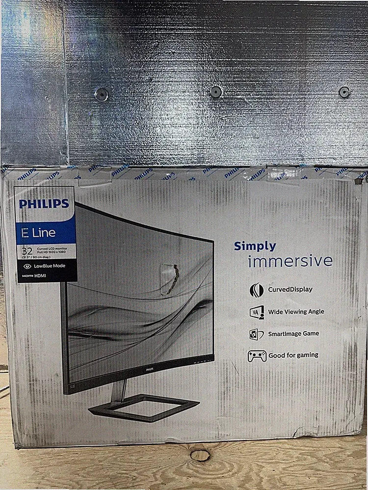Philips 32" Full HD Curved LCD Monitor 322E1C/27 1920 x 1080 HDMI - BoxDamaged