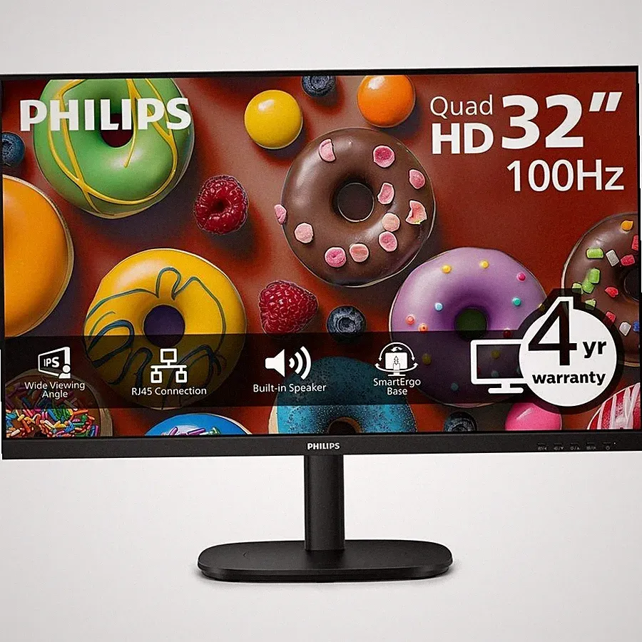Philips 32B2U3601 32" Class WQHD LED Monitor - 16:9 - Black