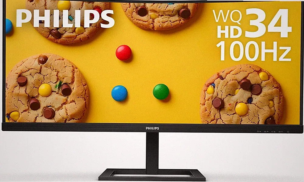 Philips 34 Inch Ultrawide Curved Computer Monitor, WQHD 3440X1440, USB-C Charing