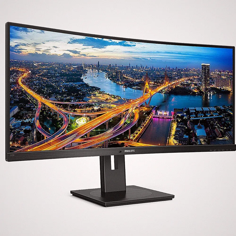 Philips 34" Ultrawide Monitor 1500R Curved VA UWQHD 100Hz Hub Display 345B1C-00