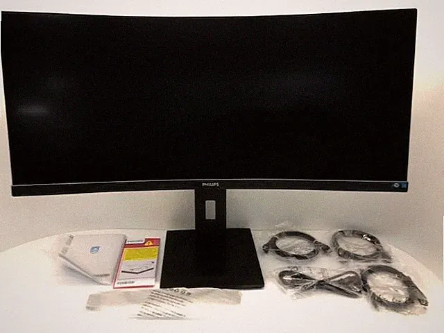Philips 346B1C Curved UltraWide 34" 3440x1440 QHD VA LCD Monitor USB-C 346B1C/17